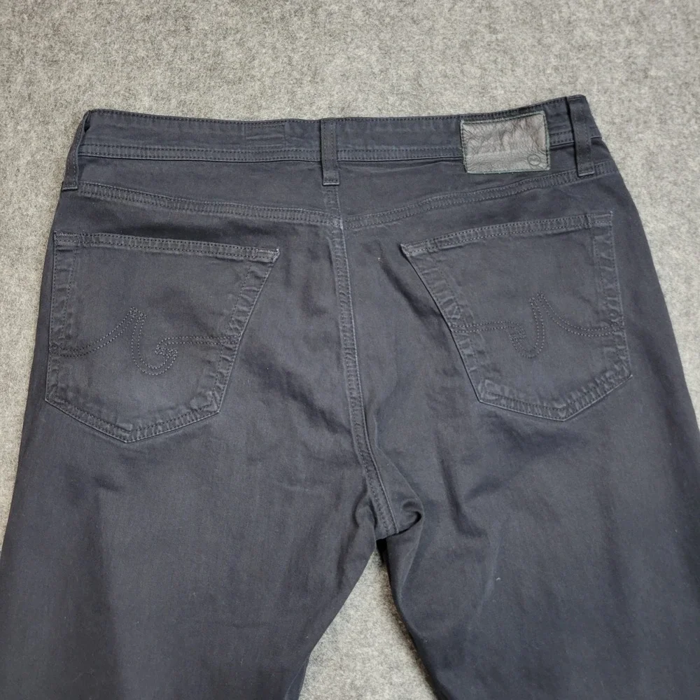 AG Adriano Goldschmied Jeans Mens 34x27 Black Stretch The Graduate Tailored Leg